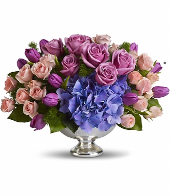 Purple Elegance Centerpiece